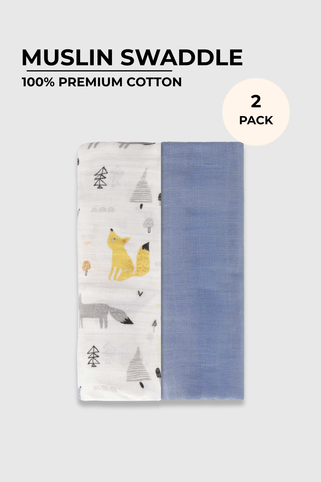 Swaddle Blanket Pack Of 2 - FB-07053