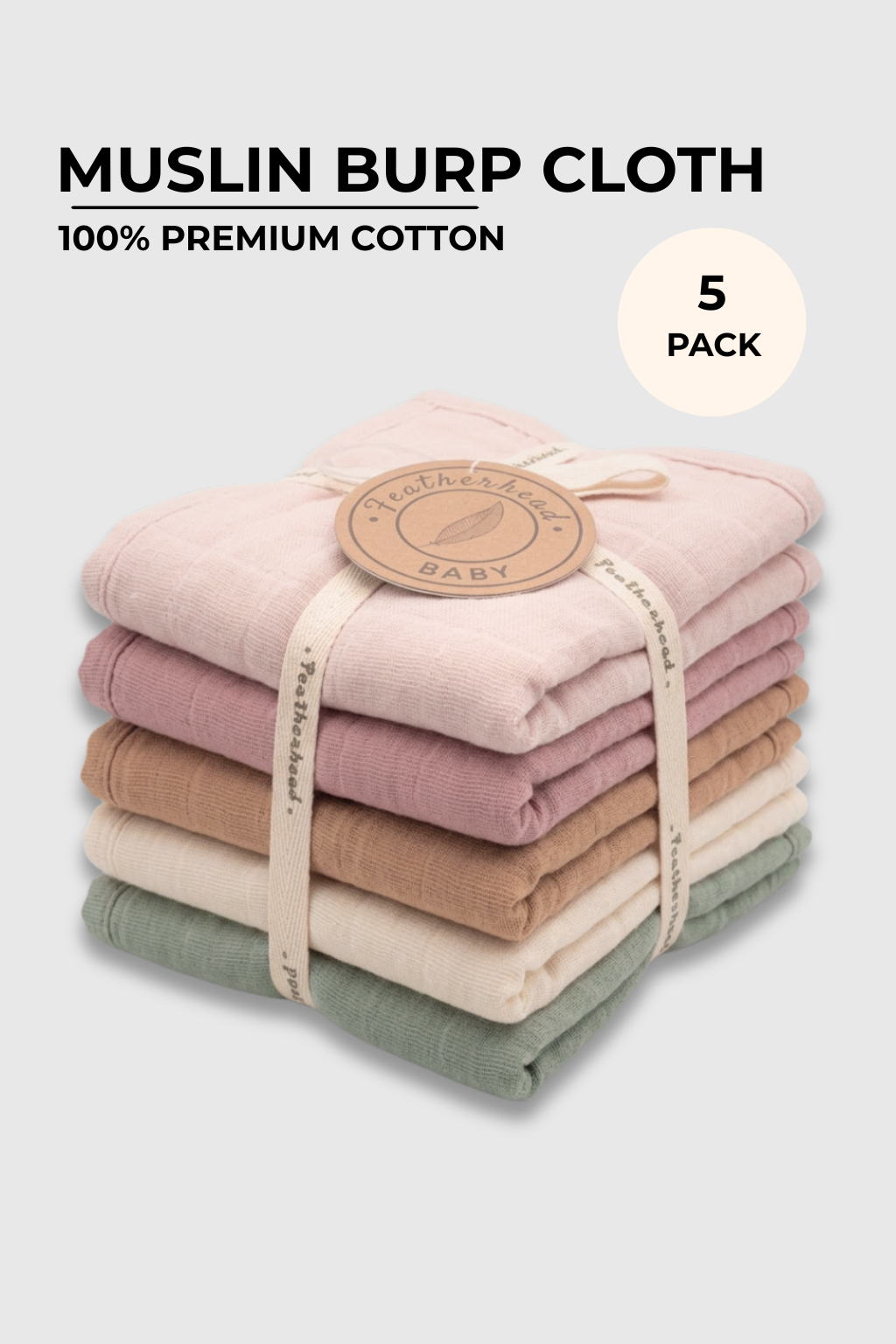Burp Cloth Pack Of 5 - FB-08461