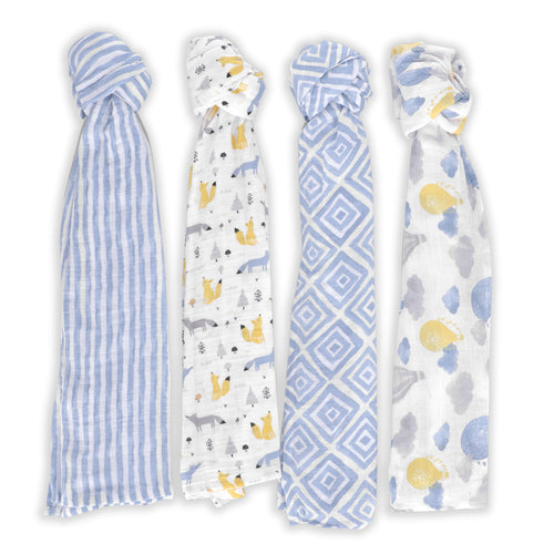 4PK Swaddle Blanket - FB-07050