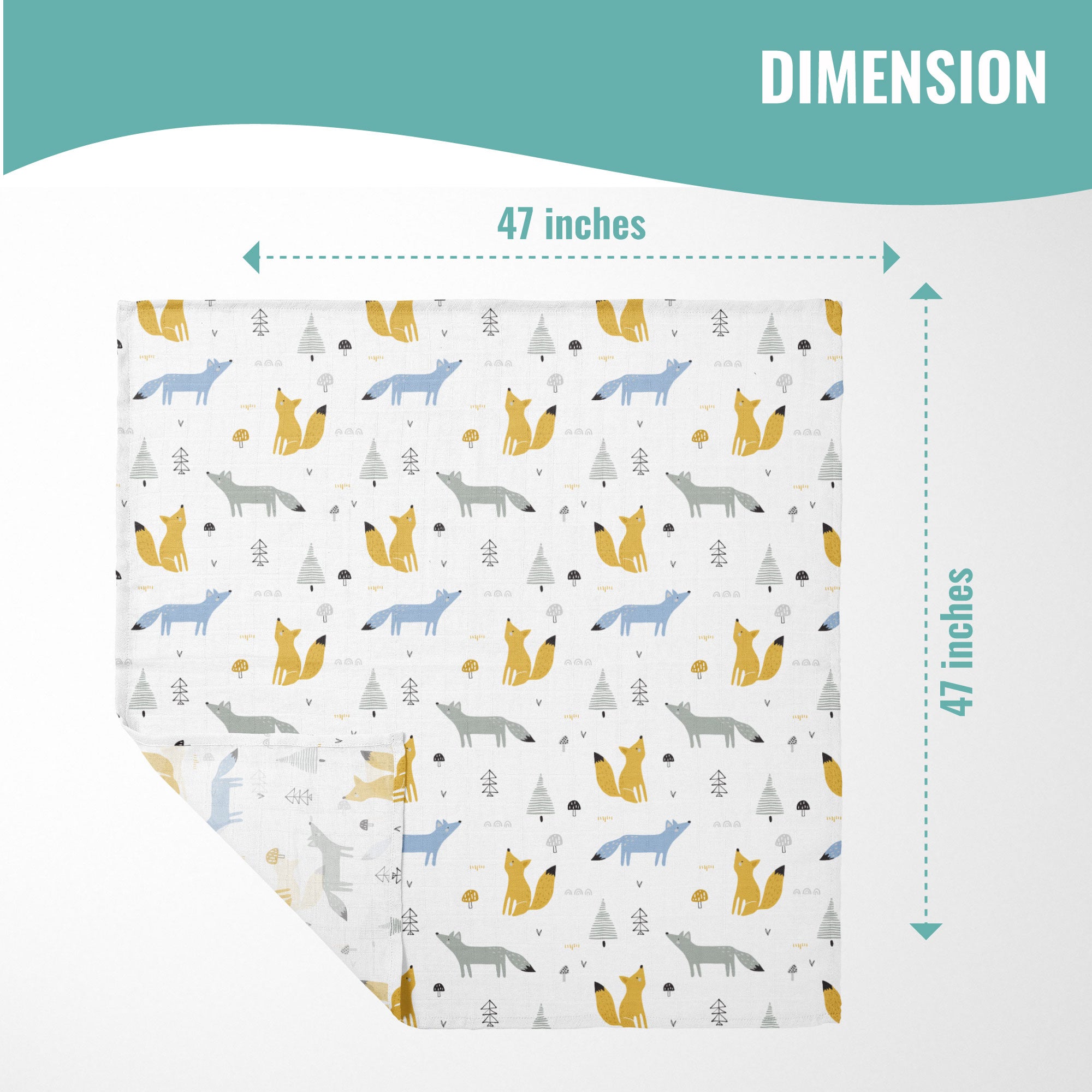 2PK Swaddle Blanket - FB-07053