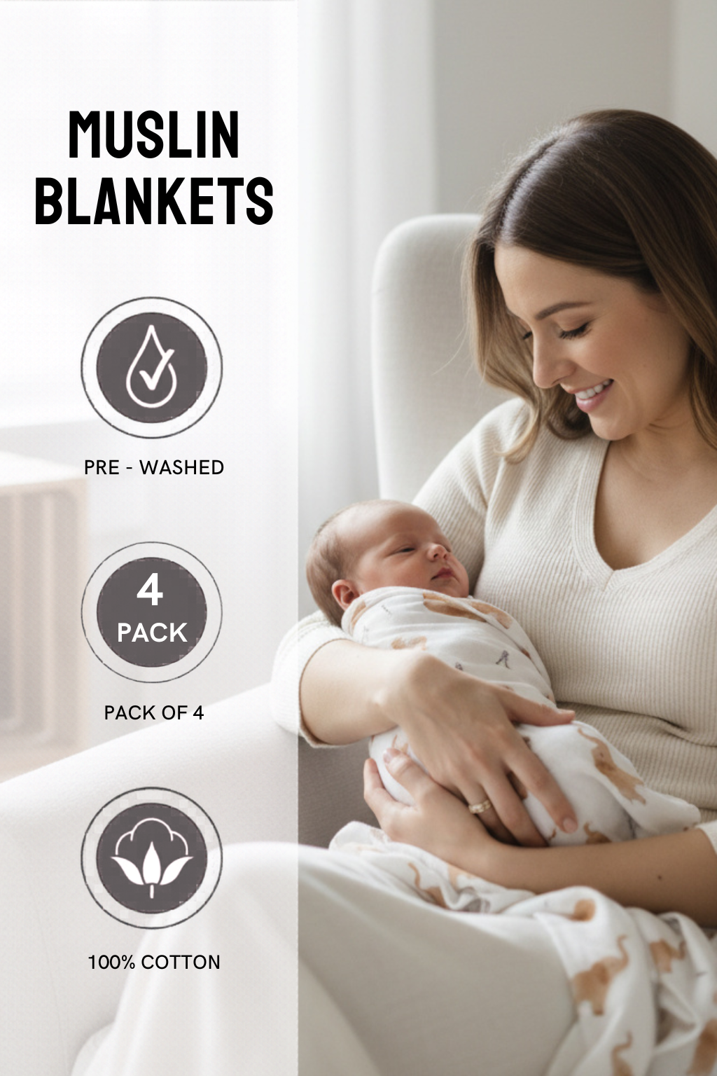 Swaddle Blanket Pack Of 2 - FB-07129