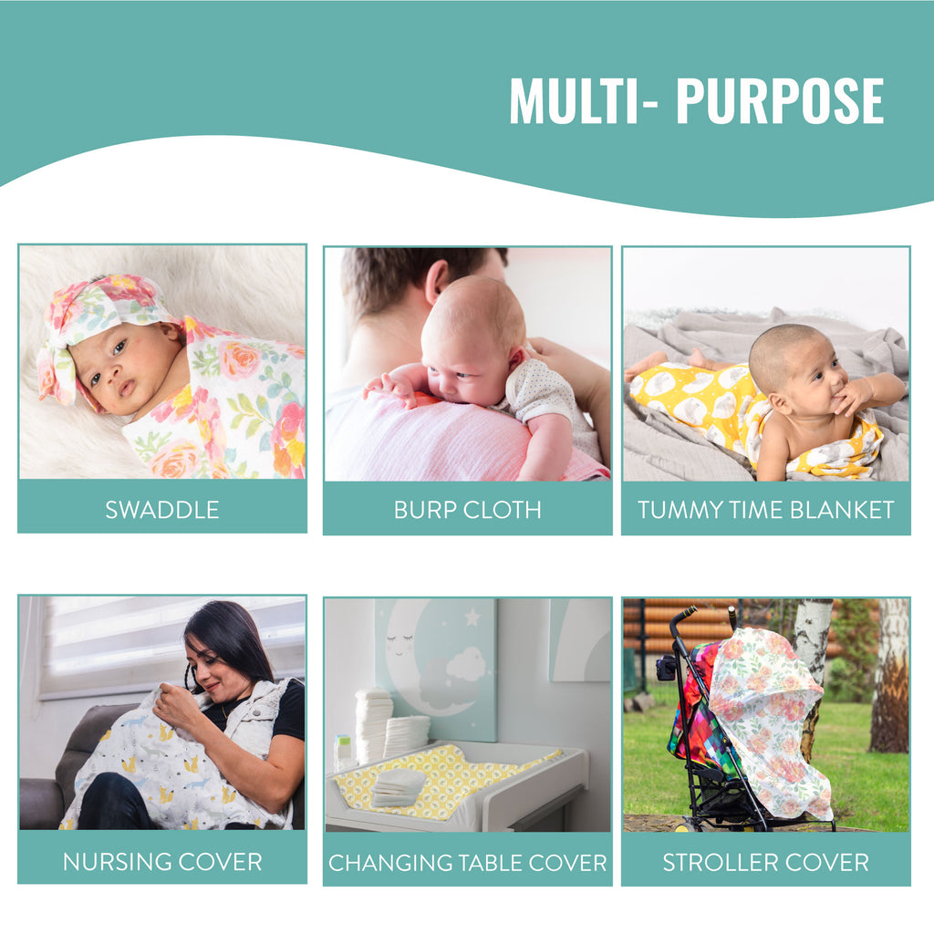 4PK Swaddle Blanket - FB-07050