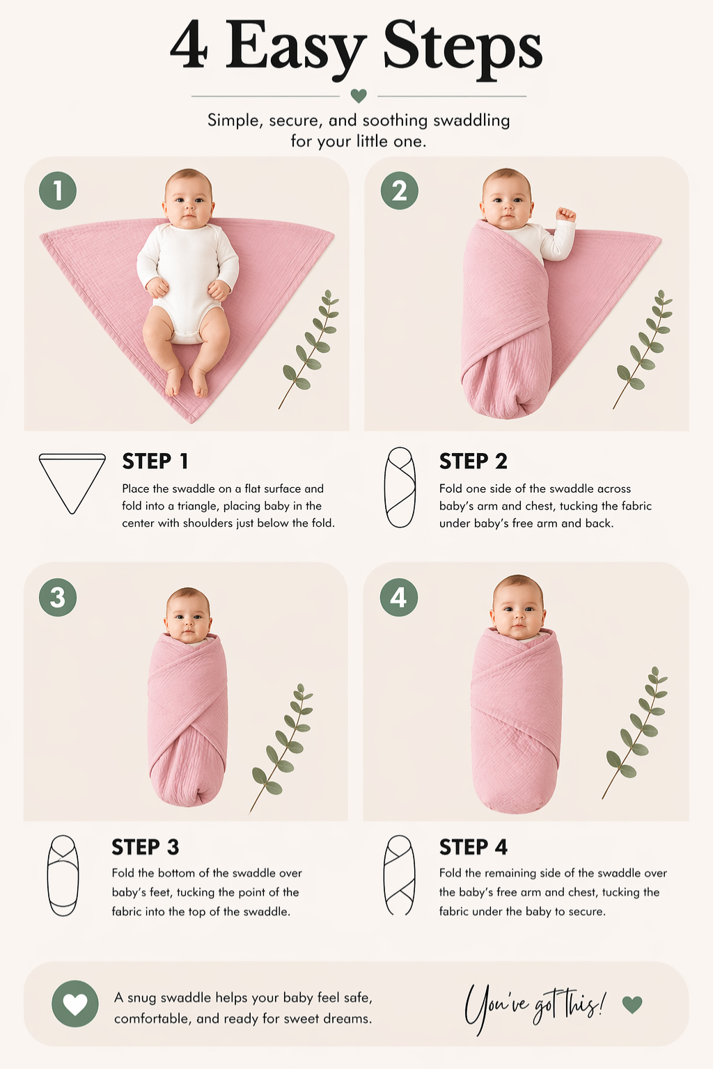 Swaddle Blanket Pack Of 2 - FB-07054