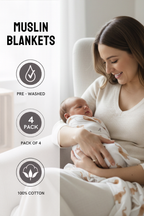 Swaddle Blanket Pack Of 4 - FB-07128