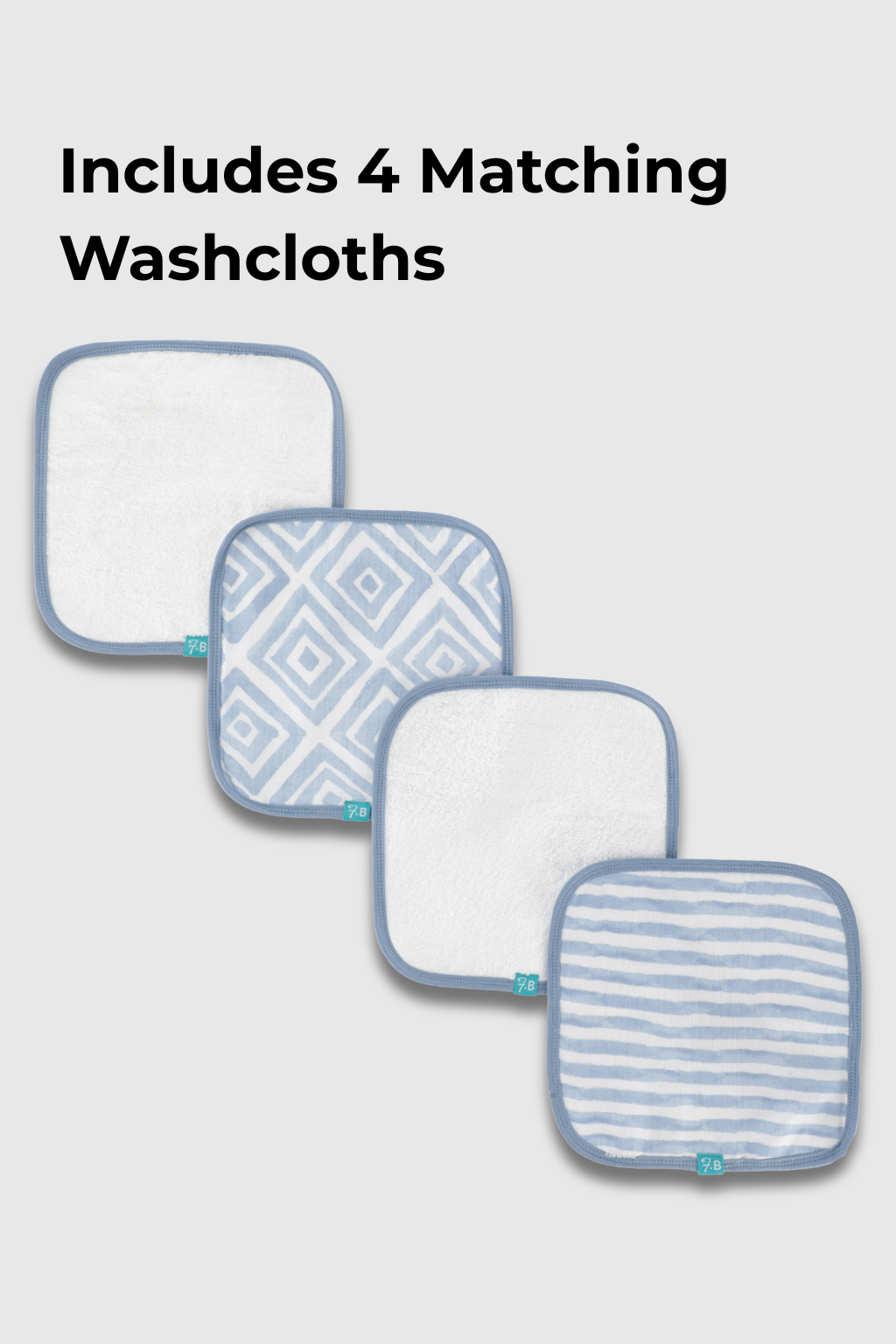 Terry Hooded Towel With 4 Wash Cloths - FB-07510