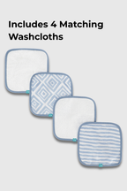 Terry Hooded Towel With 4 Wash Cloths - FB-07510