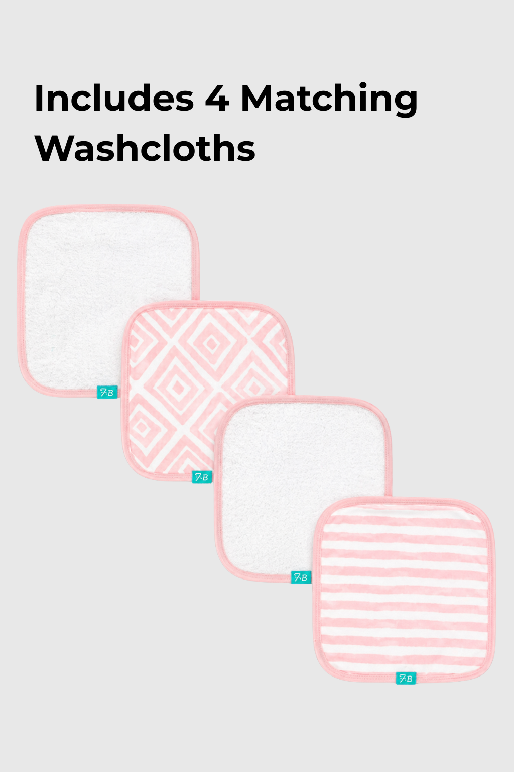 Terry Hooded Towel With 4 Wash Cloths - FB-07511