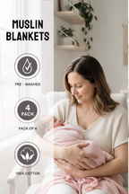 Swaddle Blanket Pack Of 4 - FB-07126